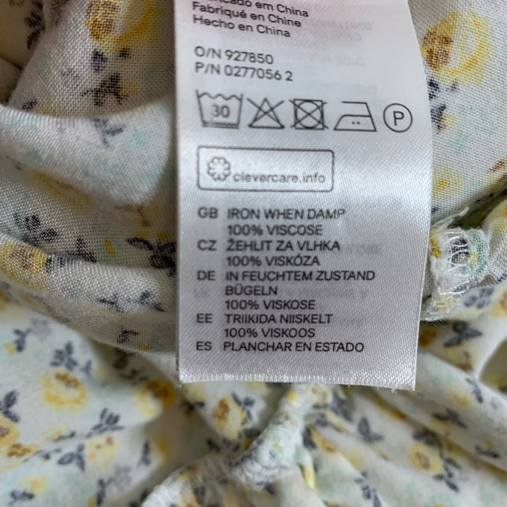 H&M Divided Yellow Floral Patterned Dress - Picture 7 of 11